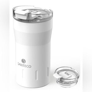 Santeco Stainless Steel Travel Hot/ Cold Coffee or Tea Mug 12oz